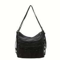 Bolso cruzado vintage unisex de gran capacidad Correa ajustable Múltiples bolsillos - details 1