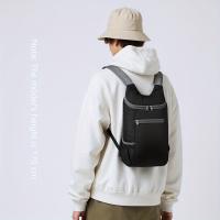 Bolsa Plegable para Viajes al Aire Libre, Paquete de Color Beige Claro Almacenable, Mochila Pequeña Portátil y Multifuncional Ultraligera - details 14