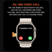Reloj inteligente T97, dispositivo con tarjeta SIM, 4G, Bluetooth, llamadas, pronóstico del tiempo, frecuencia cardíaca, detección de movimiento, resistente al agua, carga inalámbrica - details 4