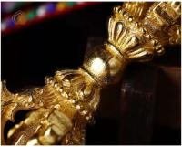 Colgante de cobre puro, estaca artesanal nepalí, accesorio colgante de mortero, artefacto tántrico - details 9