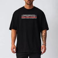 Oversized Gym Fitness T-shirt Mens Dropped Shoulder Short Sleeve Casual T Shirt Summer Mesh Breathable Loose Basketball Jersey - details 2
