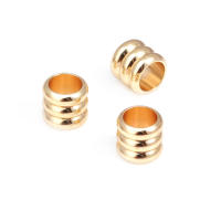 Gran Espaciador de Cilindro de Latón Dorado de 18K Accesorios para Hacer Pulseras - details 61