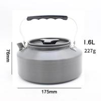 Hervidor de agua portátil de aleación de aluminio para acampar al aire libre cocina de Picnic capacidad de 0,8 L y 1,1 L - details 10