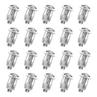 Tuercas de Metal para coche, Tuercas de pétalos con tornillo para pared hueca, piel de hierro, M6x25, 20 unidades - details 2