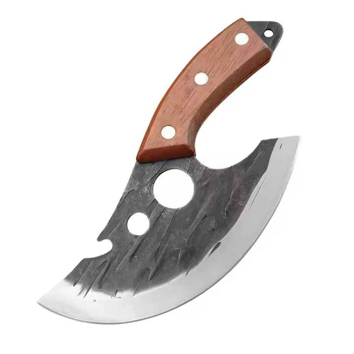 Cuchillo De Cocina Multifuncional De Acero Inoxidable Forjado Con Abrebotellas Y Funda Cuchillo Para Carne Y Desbonador - 1