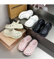 Zuecos de verano nuevos de 25 años para mujer, sandalias antideslizantes gruesas resistentes al desgaste informales para interiores y moda - details 18