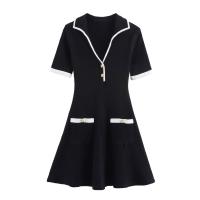 Vestido acanalado con botones de metal elegante a la moda para mujer nuevo estilo 4770/154/084 - details 3