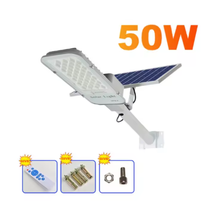 Luces Solares Potentes para Exteriores Lámpara de Pared, Panel Externo, Farola Impermeable para Jardín, Casa y Patio 250/50W - 1