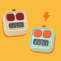 Cocina con temporizador y cuenta regresiva para niños Reloj despertador para estudio, accesorios creativos para hornear, Gadgets, Robot lindo - details 2