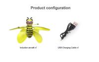 Vehículo Volador de Abeja Pequeña Helicóptero de Luz Sensor de Gesto Juguete Recomendado para Niños - details 9