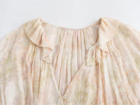 OUWU- Camisa de manga larga con estampado floral de moda francesa para mujer en la primavera de 2025 con un diseño suelto y hermoso - details 8