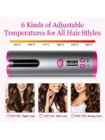 Set de Rizos Automáticos sin Cable Herramienta de Estilismo de Temperatura Ajustable con Pantalla LED Equipo de Belleza para Ondas - details 3