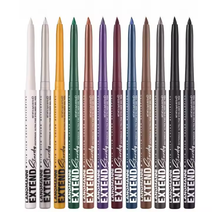 Nuevo lápiz de ojos en gel, 12 colores de larga duración, resistente al agua y a la descamación. - 1