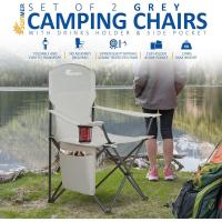Silla de Camping-BK-2Pcs-104004 Camping, Negro, Talla única - details 11