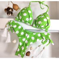 Conjunto de Bikini Push Up Estampado Brasileño Traje de Baño de Playa con Cintura Baja sin Aros - details 3