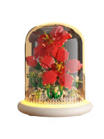 Eternal Flower Series Sunflower Rose Micro Particle Building Blocks Toy Children's Birthday Gift Desktop Ornament - details 4