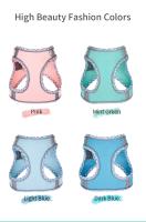 Arnés reflectante para perro y gato, conjunto de cuerda para el pecho, transpirable, ajustable, para perros pequeños y medianos - details 8