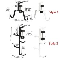 Colgador de mesa portátil para escritorio, soporte ajustable sin perforaciones para bolso, decoración de almacenamiento, gancho para bolsa colgante multifuncional - details 0