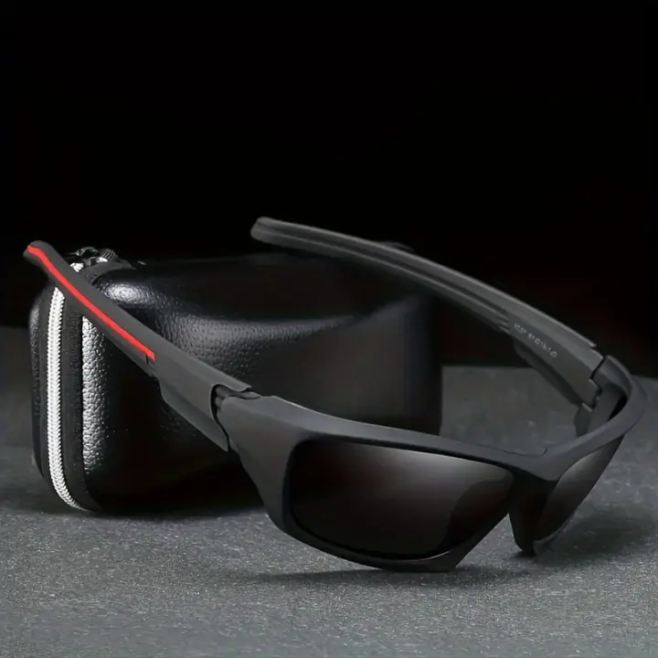 1pc Gafas Deportivas Polarizadas para Exteriores: Perfectas para Senderismo, Surf y Más - Gafas Decorativas para Hombres y Mujeres - Gran Regalo para Cumpleaños, Fiestas y Vacaciones - Montura Ancha (139mm+) - Lentes TAC, Montura de PC - 1