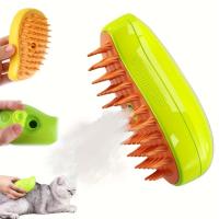Peine de Masaje Autolimpiable 3-en-1 con Carga USB Peine para Gatos para El Cuidado de Mascotas - details 0