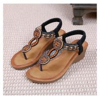 Sandalia de Cuña Mujer 2025 Boho Chic con Cristales - Plataforma Cómoda para Playa, Fiesta y Diario, Zapatos de Verano Elegantes Moda Primavera-Verano - details 34