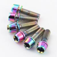 6 unids/set tornillos de manillar de bicicleta chapados en titanio M5 * 17MM perno de pinza de freno de disco de bicicleta de acero inoxidable perno de fijación colorido - details 17