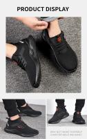 Zapatos de seguridad para hombre con puntera de acero, zapatos de trabajo antigolpes, zapatillas deportivas, zapatos indestructibles ligeros a prueba de pinchazos, envío triangular - details 8