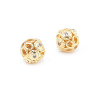 Cuentas de Espaciador de Barril de Brass Dorado de 18K Accesorios de Joyería DIY para Mujeres - details 21