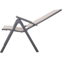 Silla plegable de aluminio Korfu, 67 x 59 x 113 cm, Carbón - details 68