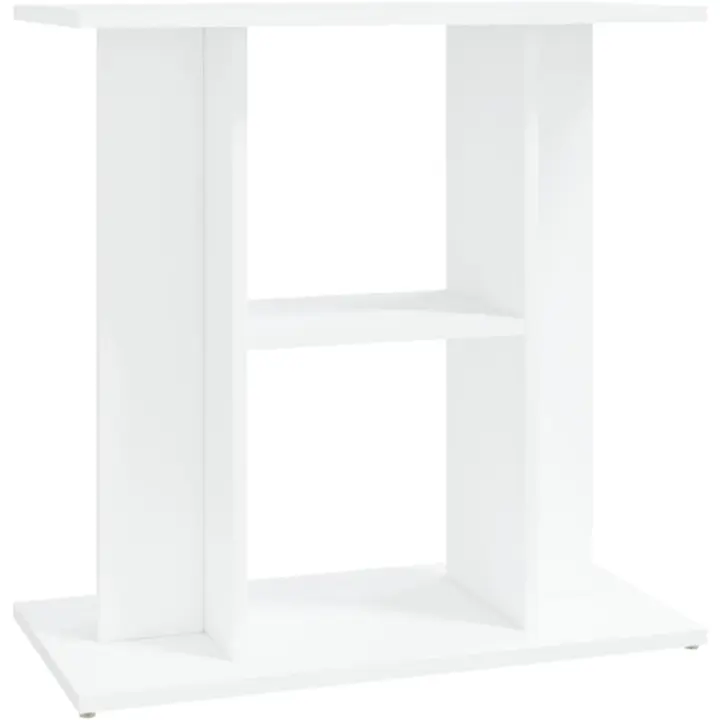 vidaXL Soporte para Acuario Madera de ingeniería Blanco 60x30x60 cm - 1