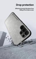 Funda magnética para teléfono Magsafe para Samsung Galaxy S25 S24 S23 S22 Ultra Plus FE, funda mate de cuero con parachoques, funda de carga inalámbrica - details 7