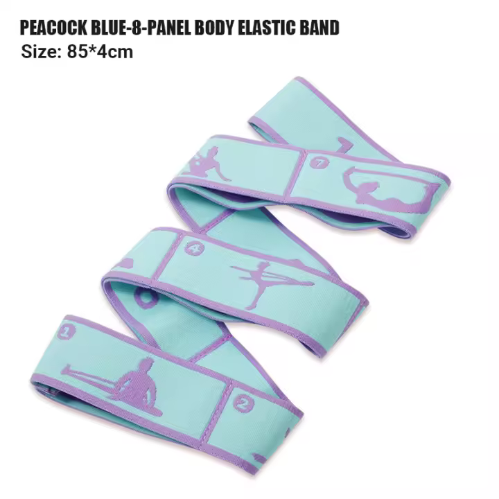 Bandas elásticas de resistencia para Yoga de varias secciones, entrenamiento de baile para niños y adultos, gimnasio, Pilates en casa, ejercicio, correa de tracción, cinturón deportivo para Fitness - 1