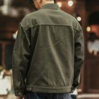 Chaqueta de mezclilla para hombre, holgada, con solapa retro americana, moda informal, ropa de abrigo para primavera y otoño - details 6