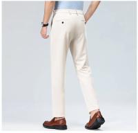 Pantalones informales elásticos para hombre, pantalones de traje de negocios, pantalones de vestir transpirables para primavera y verano, pantalones de trabajo de longitud completa para hombre - details 29