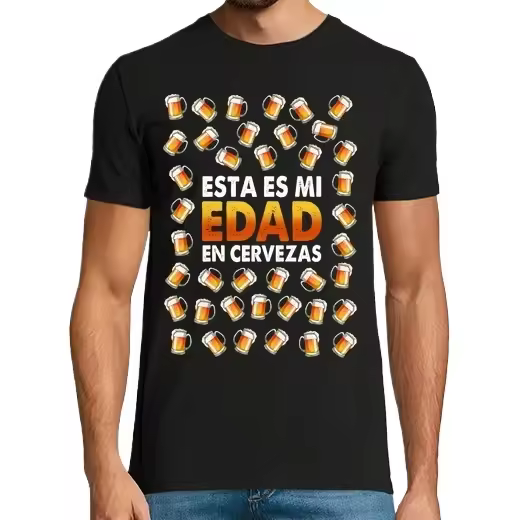 40 Cervezas Regalo Cumpleaños 40 Años Cerveza Alcohol Graciosa Camisetas CERVEZA,Pack Regalo Camiseta Personalizada - 1