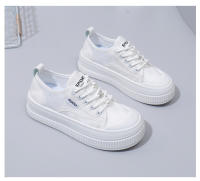 Nuevos Zapatos Blancos Transpirables, Versátiles Zapatos Casuales Delgados De Encaje De Suela Gruesa - details 24