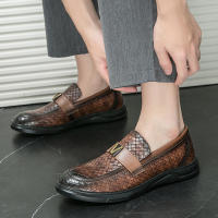 Zapatos Formales para Hombres Hechos a Mano Suela Gruesa PU Aumento de Altura - details 16