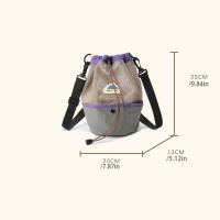 Mochila con cordón de estilo coreano, bolso de nailon suave y ligero de estilo amping, bolso cruzado de gran capacidad, bolso de hombro de viaje - details 0