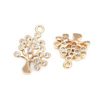 Colgantes de Árbol de Brasso Dorado de 18K Joyería Hazte de Diamantes Falsos y Circonio - details 22