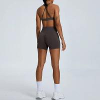 Pantalones de Yoga sin costuras para mujer, pantalones cortos deportivos para correr, transpirables, cintura alta, LICRA - details 12