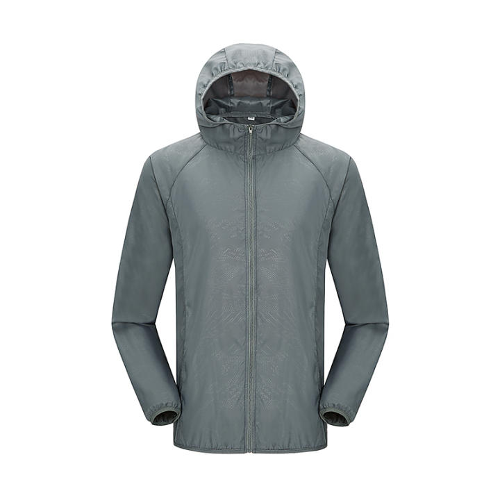 Chaqueta Deportiva Impermeable Unisex Poliéster para Exteriores Secado Rápido A Prueba de Viento