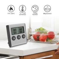Termómetro Digital de cocina, temperatura de alimentos y carne para horno, barbacoa, parrilla, función de temporizador con sonda, medidor de calor para cocinar - details 7