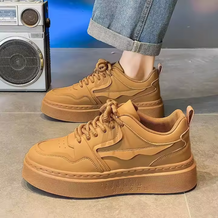 Zapatillas de Plataforma para Hombres Zapatos Casuales de Moda Primaveral Transpirables para Trabajar - 1