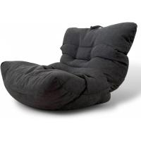 XXL - Sofa Puf Gigante Moderno de Diseño - Modelos de Puffs o Bean Bag Chair Grandes con Relleno Incluido para Adultos o Decoracion Habitacion Juvenil Gris Oscuro - details 0