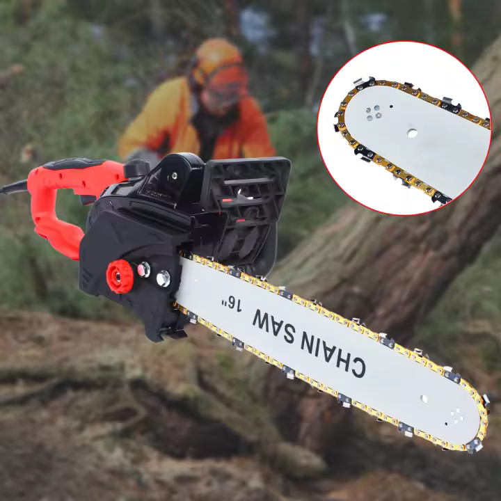 Motosierra Eléctrica Potente Máquina de Corte de Madera para Jardín de 16 pulgadas con Cable de Energía Herramientas de Jardín de Alto Rendimiento - 1