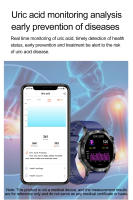 2025 Nuevo ET381 Smartwatch Asistente de voz ECG Electrocardiograma Detección de glucosa en sangre no invasiva Pantalla AMOLED Compatible con Android IOS Smartwatch - details 7