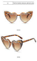 Gafas de sol personalizadas para mujer, conjunto de diamantes de amor, decoración de corazón de melocotón, Bola de moda, nuevo - details 9