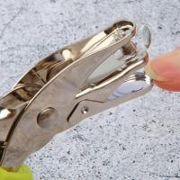 Perforadora de un solo orificio de 3/6mm, Mini perforadora de papel portátil con mango de goma, antideslizante, 3 colores disponibles, 2 uds. - details 3