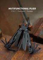 1 multiherramienta GHK 22 en 1 con cuchillo plegable, alicates, cortador de cables, tijeras, sierra, clip para cinturón, alicates, llave hexagonal múltiple - Acero inoxidable - Para hombres - Ideal para trabajo, EDC, camping, mochilero, supervivencia - Gr - details 15