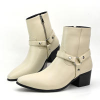 Botas Chelsea para hombre con hebilla británica puntiaguda - details 9
